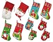 10-Piece Winter Wonderland Christmas Stocking and Novelty Gift Bag Set
