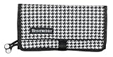 Messermeister 10 Pocket Gadget Roll, Houdstooth with Black Plaid Lining