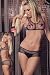 Star Flocked Mesh Bikini