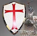 Medieval Knight Crusader Shield Armor Kingdom of Heaven & Free Knife