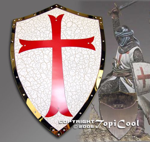 Childrens Toyshop  Sporting Goods : Medieval Knight Crusader Shield Armor Kingdom of Heaven & Free Knife