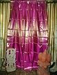2 Fuschia Pink Golds Brocade Silk Sari Panel Drapes Curtains 96