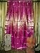 2 Fuschia Pink Golds Brocade Silk Sari Panel Drapes Curtains 96