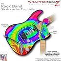 Rainbow Swirl WraptorSkinz Skin fits Rock Band Stratocaster Guitar for Nintendo Wii, XBOX 360, PS2 & PS3 (GUITAR NOT INCLUDED)