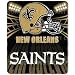 New Orleans Saints Fleece NFL Blanket (Shadow Series) by Northwest (50""x60"")