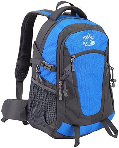 Zwbp BP332 High Capacity Riding Mountaineering Unisex Waterproof Travel Backpack 40L Azure