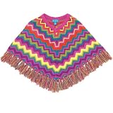 zigzag sweater poncho