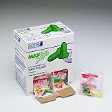 Howard Leight Max Lite Low Pressure Foam Ear Plugs W/o Cords - Model LPF-1 - Box of 200