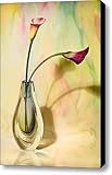 IMAGE OF Glass Vase With Calla Lilies Canvas Print / Canvas Art - Artist Chuck Underwood