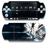 Abstract Tech City Decorative Protector Skin Decal Sticker for Sony Playstation PSP Slim / PSP 3000