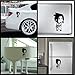 Ninja Cute Cool Post - Cartoon Decal Vinyl Removable Decorative Sticker for Wall, Car, Ipad, Macbook, Laptop, Bike, Helmet, Small Appliances, Music Instruments, Motorcycle, Suitcase [a]