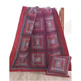 Blue Ridge Cabin Quilt Throw