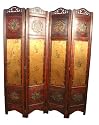 Vintage Oriental Style 4 Panels Screen Room Divider