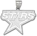 Dallas Stars Logo Giant Charm/Pendant -Choose from 14K/10K, Stainless Steel or Gold Plated