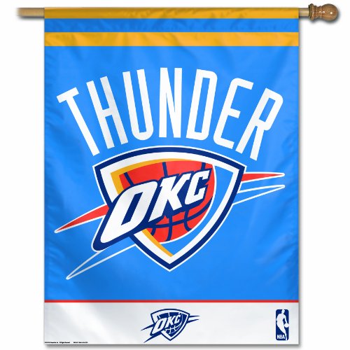NBA Oklahoma City Thunder 27-by-37 inch Vertical Flag
