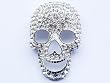 Huge Clear Crystal Rhinestone Shull Pin Brooch Fashiionable Heart Cut Out Nose