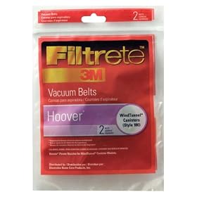 Filtrete Hoover Windtunnel Canister, 180 Belt, 2 Belts Per Pack