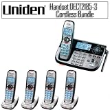 Uniden DECT2185-3 DECT 6.0 4-Handset Cordless Phone and Digital Answering System Bundle
