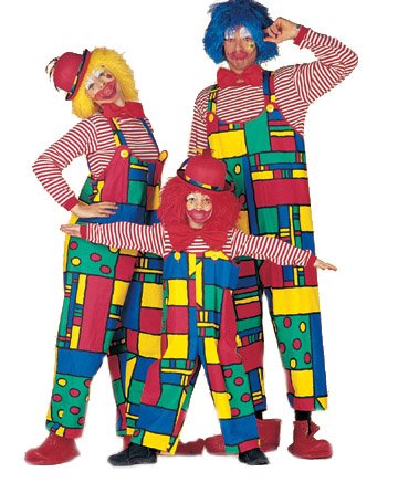 Kinderkostüm Clown-Latzhose, Gr. 164
