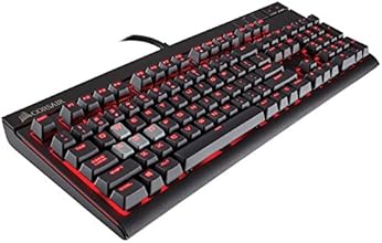 Corsair Gaming STRAFE, Black, Red LED, Cherry MX Brown Keyboard (CH-9000092-NA)
