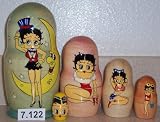 Russian Nesting Doll Betty Boop 5 Pieces / 7 in Tall #7.122