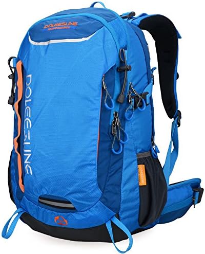 Doleesune 40l Hiking Pack Cycling Hiking Backpack Water-resistant Daypack 9653 Blue