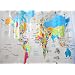 Home World Map Shower Curtain