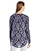 Lucky Brand Women's Tile Paisley Henley Top