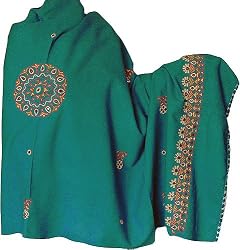 Wrap and Shawl Tribal Embroidered Woolen Accessory 80 x 40 inches (ktds485)