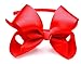 Syleia Fashion Headbands with 4 inch Bow, Set of 6 Blue, White, Black, Red, Purple, Rose School and Playtime Perfect Hair