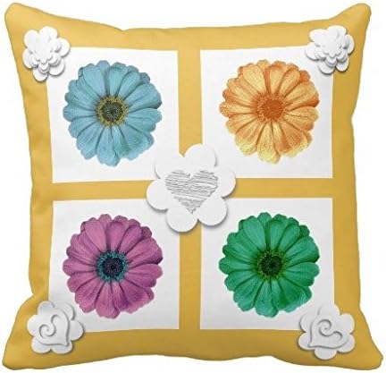 Gold Instagram 4 Add Your Photo Collage A01 Pillow Case