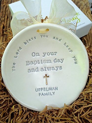 Baptism Gift - Christening Gift - Personalized Baptism Bowl - Godchild Godson Goddaughter - Baptism Gift from Godparents - Religious Christening Gift