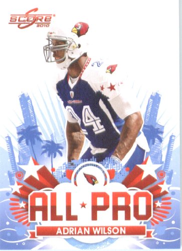 2010 Score All Pro Football Card # 19 Adrian Wilson Arizona Cardinals In A Protective ScrewDown Case!