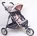 Toys : Silver Cross Side by Side Twin Dolls Stroller Pushchair (Blossom Fabric)