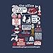 The Office Unisex Quote Mash-Up T-Shirt Blue Medium