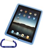Apple iPad Silicone Skin Case  with Free Carabiner Key Chain