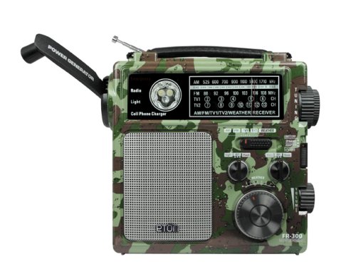 Eton Grundig FR300-DEFEND Self-Powered AM/FM Radio with NOAA and TV-VHF