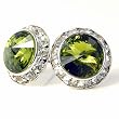 Olive 15mm Swarovski Crystal Stud Earrings Fashion Jewelry