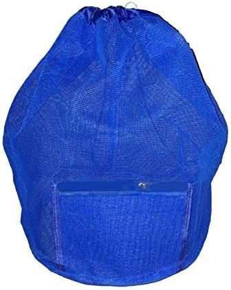 Coated Mesh Sport Utility Drawstring Sling Beach, Swim, Boat Bag