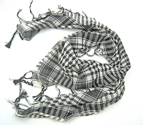 Military Shemagh Arab Tactical Desert Keffiyeh Scarf (White)