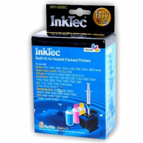 Color Refill Kit for Hp C6657an, C8728an. C9352an Hp 57, 28 & 22 Inkjet Printer Cartridges On Sale