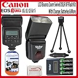 Flash Kit For Canon EOS Rebel t3i t3 t2i t1i Digital SLR Cameras. Includes  ....