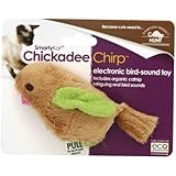 SmartyKat Chickadee Chirp Cat Toy with Bird Sounds
