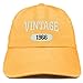 Trendy Apparel Shop Vintage 1966 Embroidered 52nd Birthday Soft Crown Washed Cotton Cap - Mango