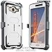 COVRWARE® Samsung Galaxy J3 / J3 V / Galaxy Amp Prime / Express Prime [Aegis Series] w/ Built-in [Screen Protector] Heavy Duty Full-body Rugged Holster Armor Case [Belt Swivel Clip][Kickstand], White