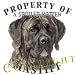 Mastiff BRINDLE Mousepad Dog Mouse Pad Property Of