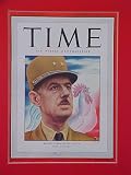 Charles De Gaulle France November 17 1947 Time Magazine Fabulous Beautiful Condition Matted 11 X 14 Size Delivered Ready For Framing