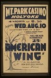 GIANT WPA Wall Sticker of: A Federal Theatre Project presentation 'American wing' a pulsating New England drama by Talbot Jennings