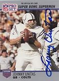 Johnny Unitas signed autographed Pro Set Card Baltimore Colts