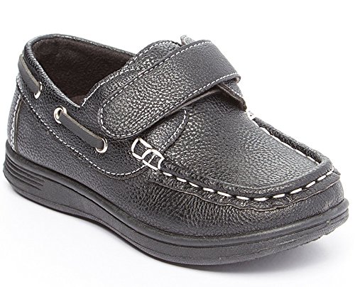 Boys Slip On Velcro Strap Deck Boat Shoe (Toddler/Little Kid/Big Kid)